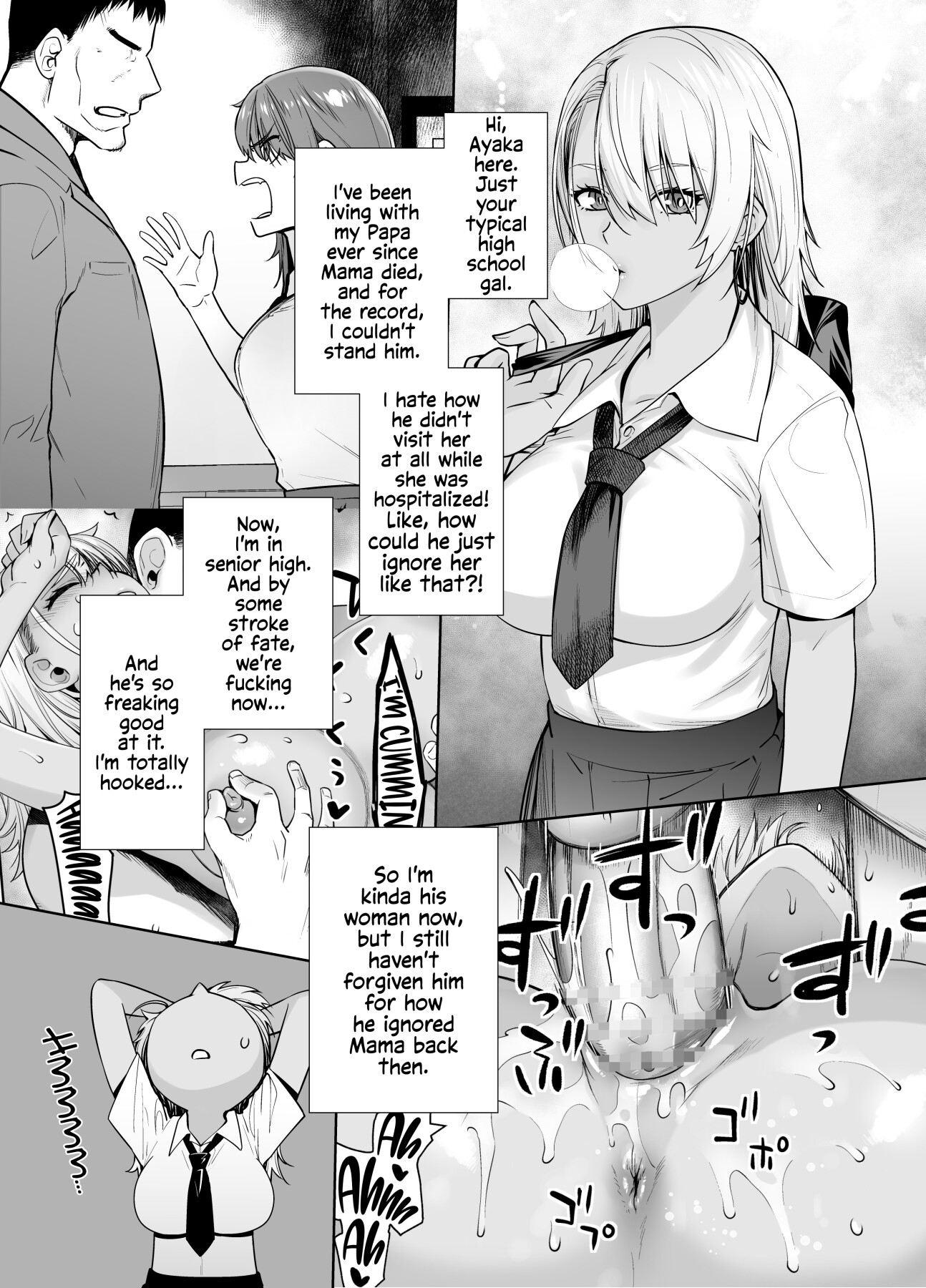 Hentai Manga Comic-Gyaru Daughter Has Passionate Sex With Her Dad 3-Read-3